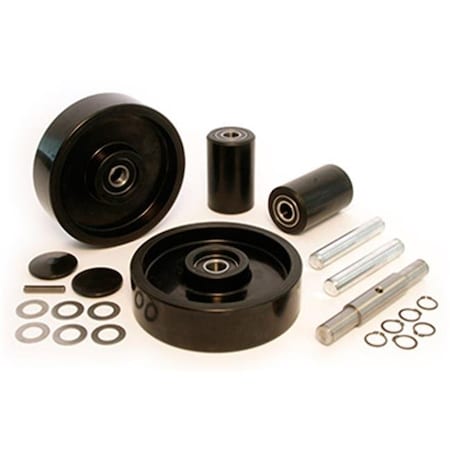 Jet Jet GWK-JTPTX-CK PTX Complete Wheel Kit for Manual Pallet Jack - Black GWK-JTPTX-CK